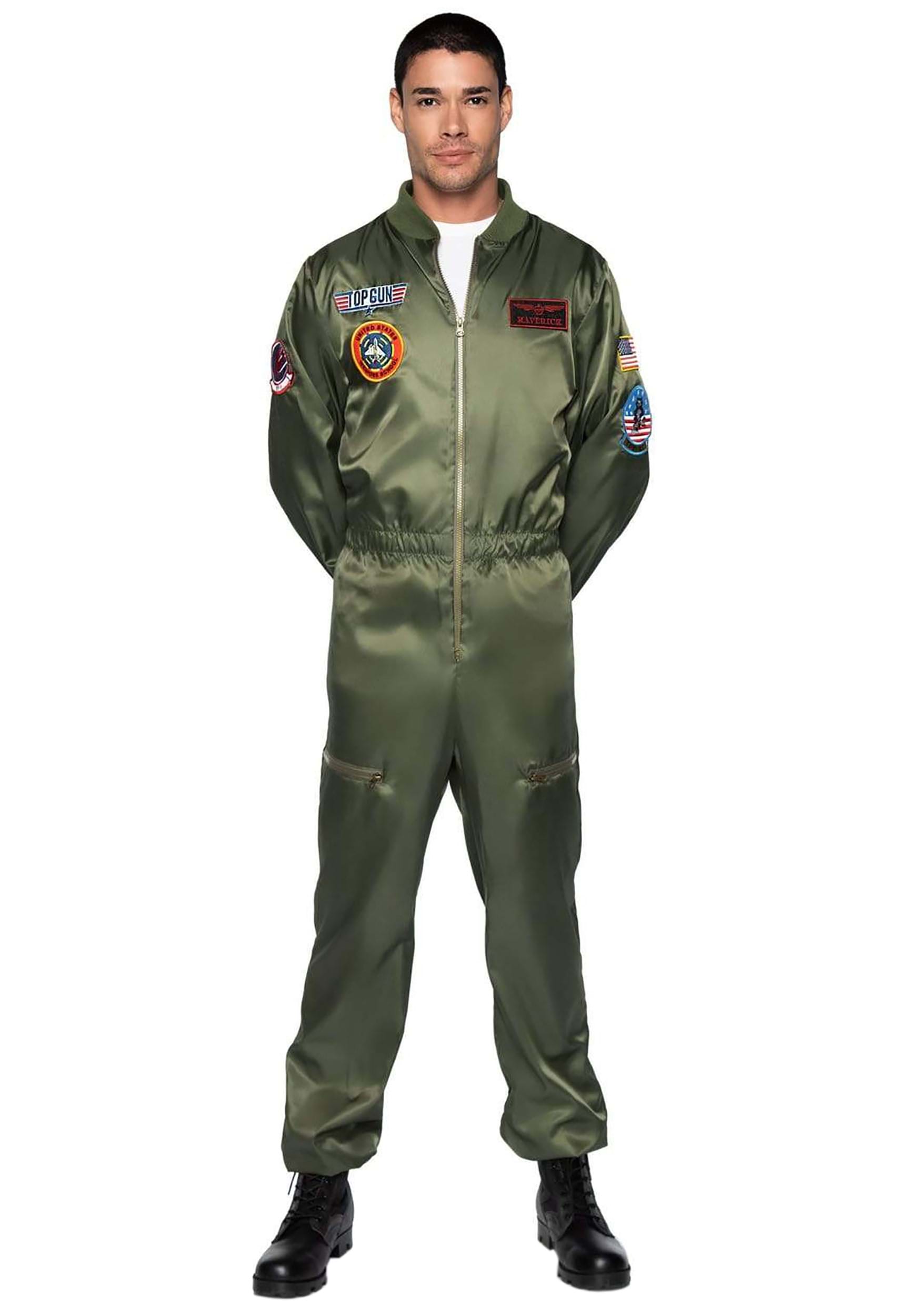Image of Top Gun Men's Parachute Flight Suit Costume ID LETG86932-XL