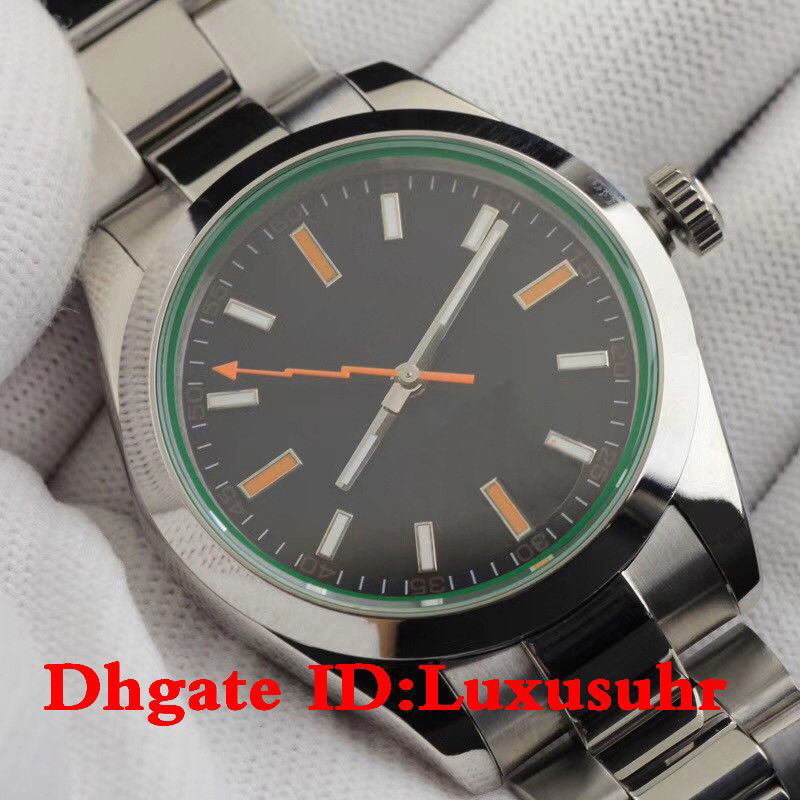 Image of Top sale men watch 40mm stainless steel strap mens watches automatic mechanical movement sapphire glass 5ATM waterproof