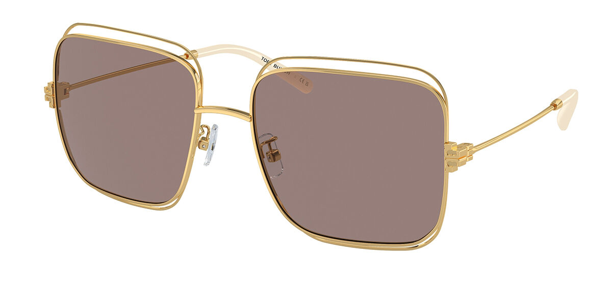 Image of Tory Burch TY6107 33437N 57 Lunettes De Soleil Femme Dorées FR