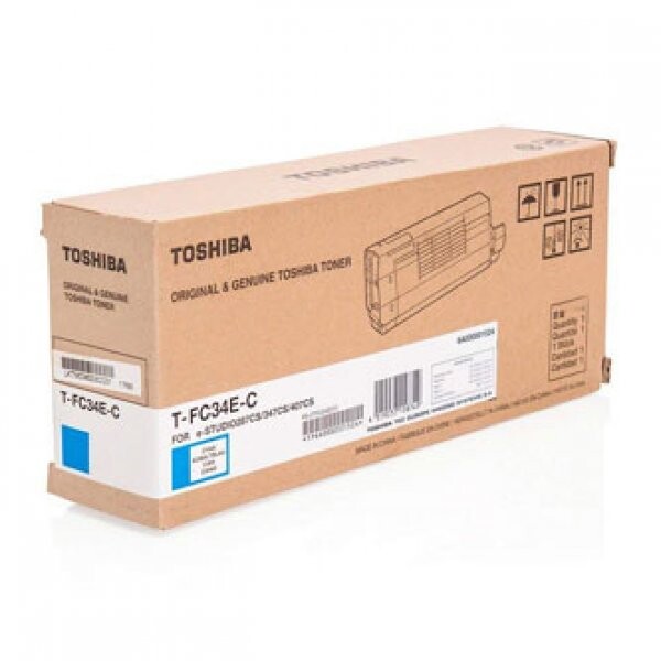 Image of Toshiba T-FC34EC 6A000001524 azurový (cyan) originální toner CZ ID 16836