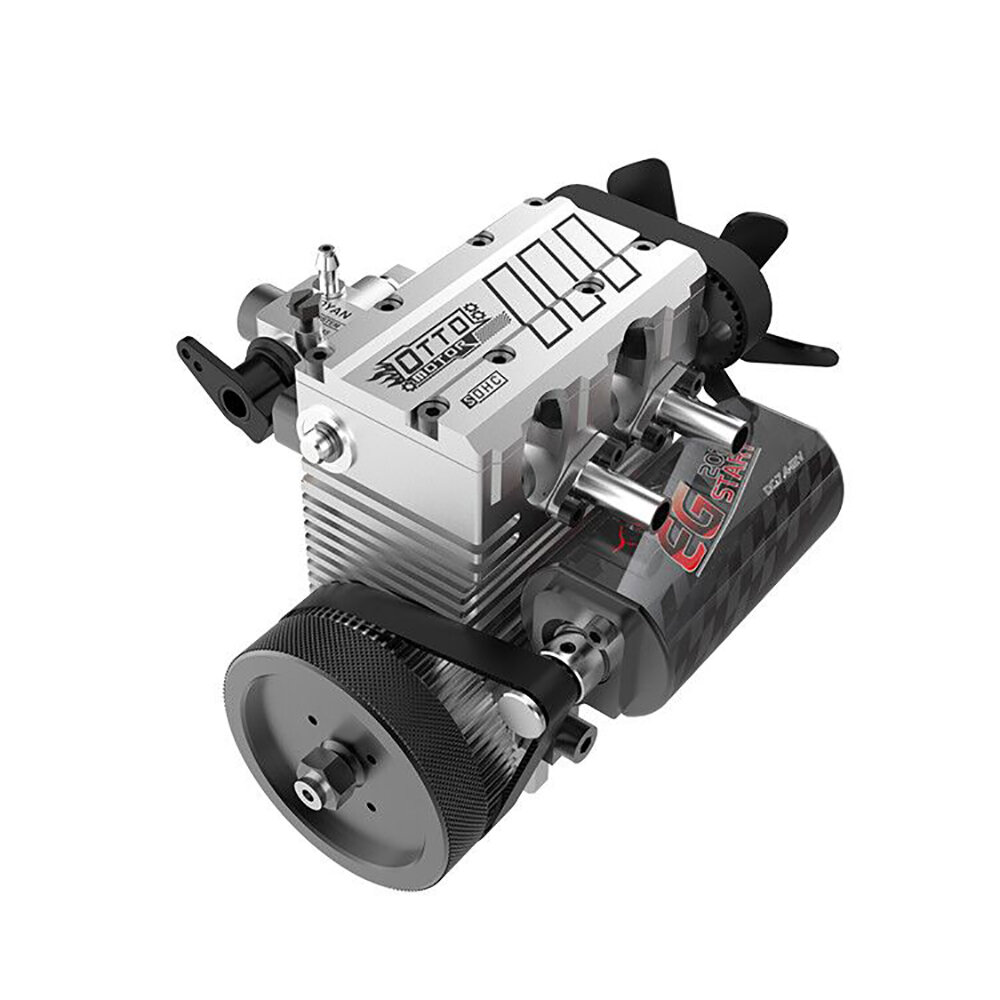 Image of Toyan FS-L200AC DIY Build a Nitro 4 Stroke 2 Cylinder Engine Kit