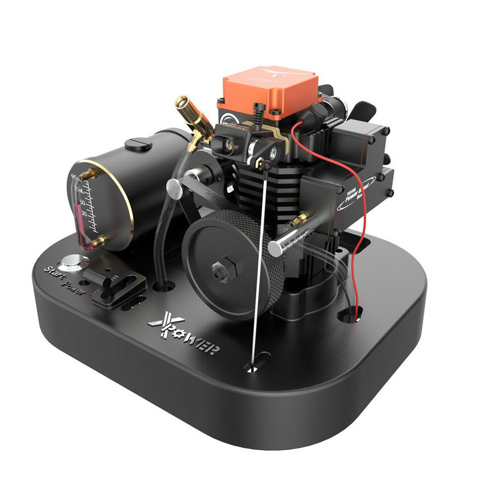 Image of Toyan FS-S100A 4 Stroke Methanol DIY Engine Set with Based All Start Kits for 1/8 1/10RC Car Boat Vehicles Model