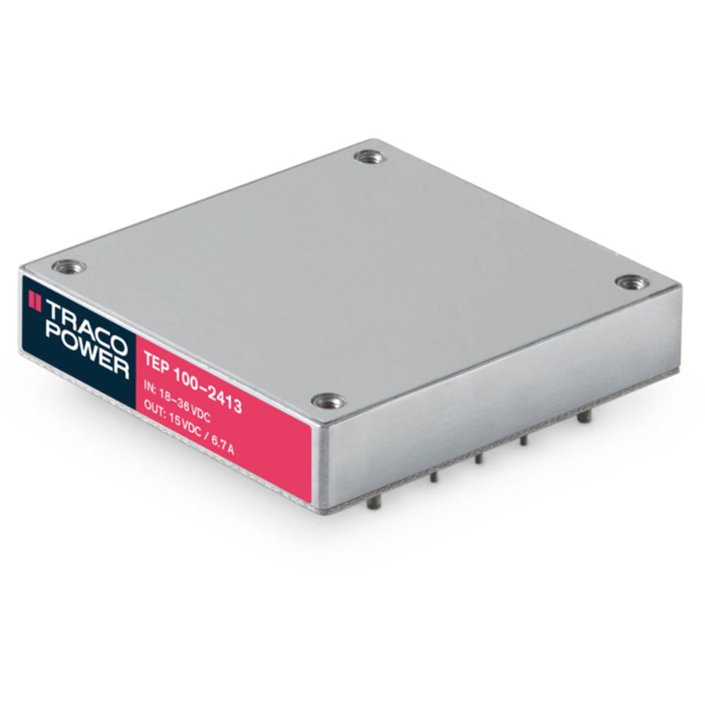 Image of TracoPower TEP 100-1216 DC/DC converter (component) 12 V DC 28 V DC 36 A 100 W No of outputs: 1 x Content 1 pc(s)