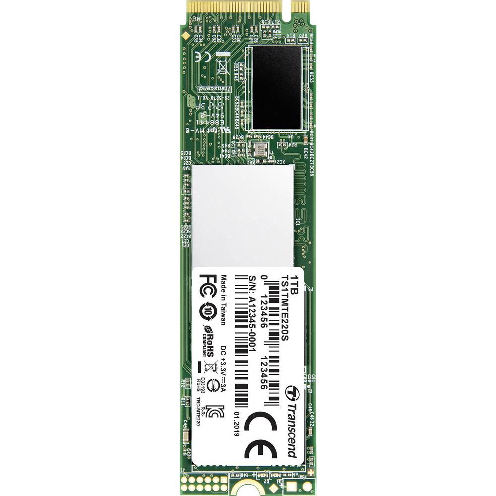 Image of Transcend 220S 1 TB NVMe/PCIe M2 internal SSD M2 NVMe PCIe 30 x4 Retail TS1TMTE220S