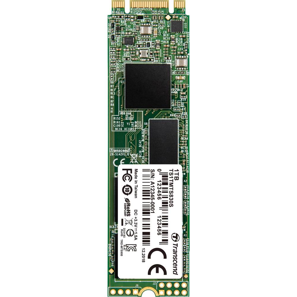 Image of Transcend 830S 1 TB SATA M2 internal SSD 2280 M2 SATA 6 Gbps Retail TS1TMTS830S