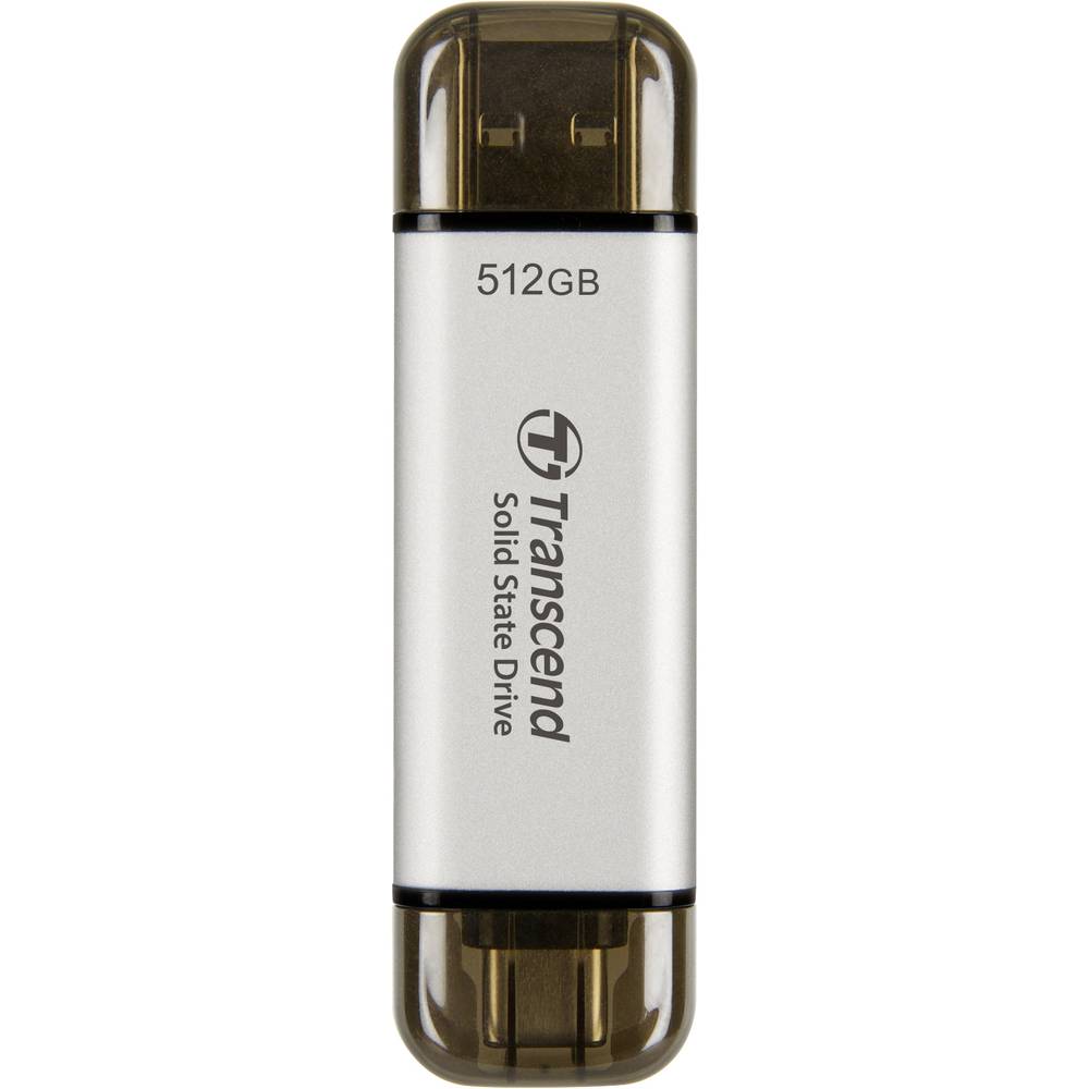Image of Transcend ESD310S 512 GB External SSD hard drive USB 32 Gen 2 (USB 31) USB-CÂ® Silver TS512GESD310S