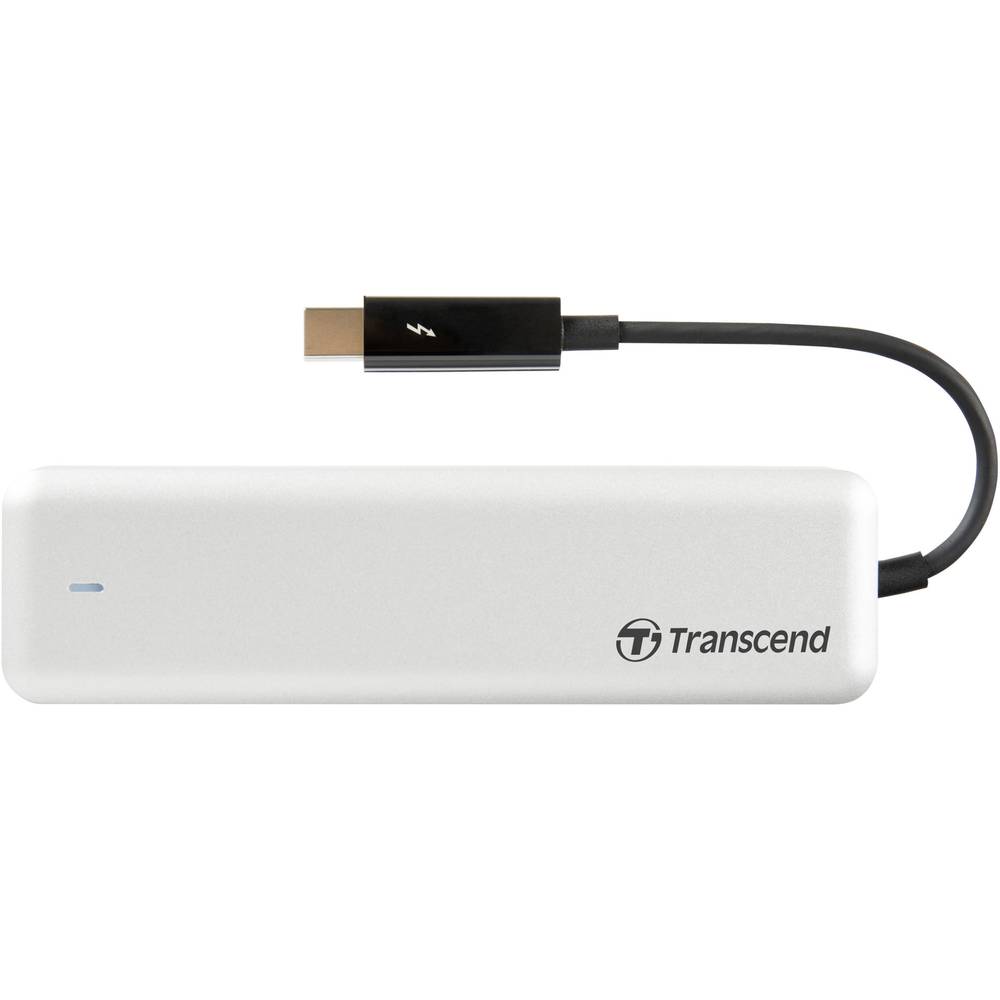 Image of Transcend JetDriveâ¢ 855 Mac 240 GB External SSD hard drive Thunderbolt 3 Silver TS240GJDM855