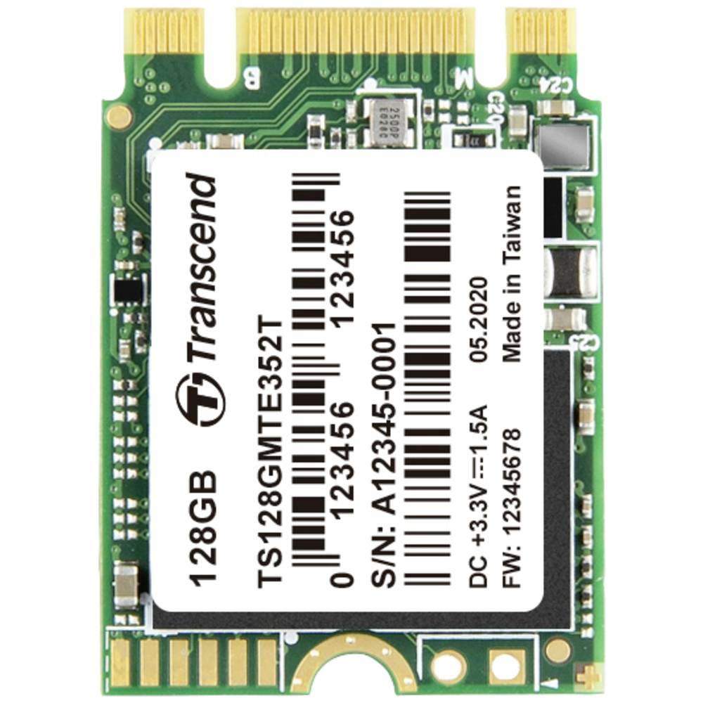 Image of Transcend MTE352T 128 GB Internal M2 PCIe NVMe SSD 2230 PCIe NVMe 30 x2 #####Industrial TS128GMTE352T