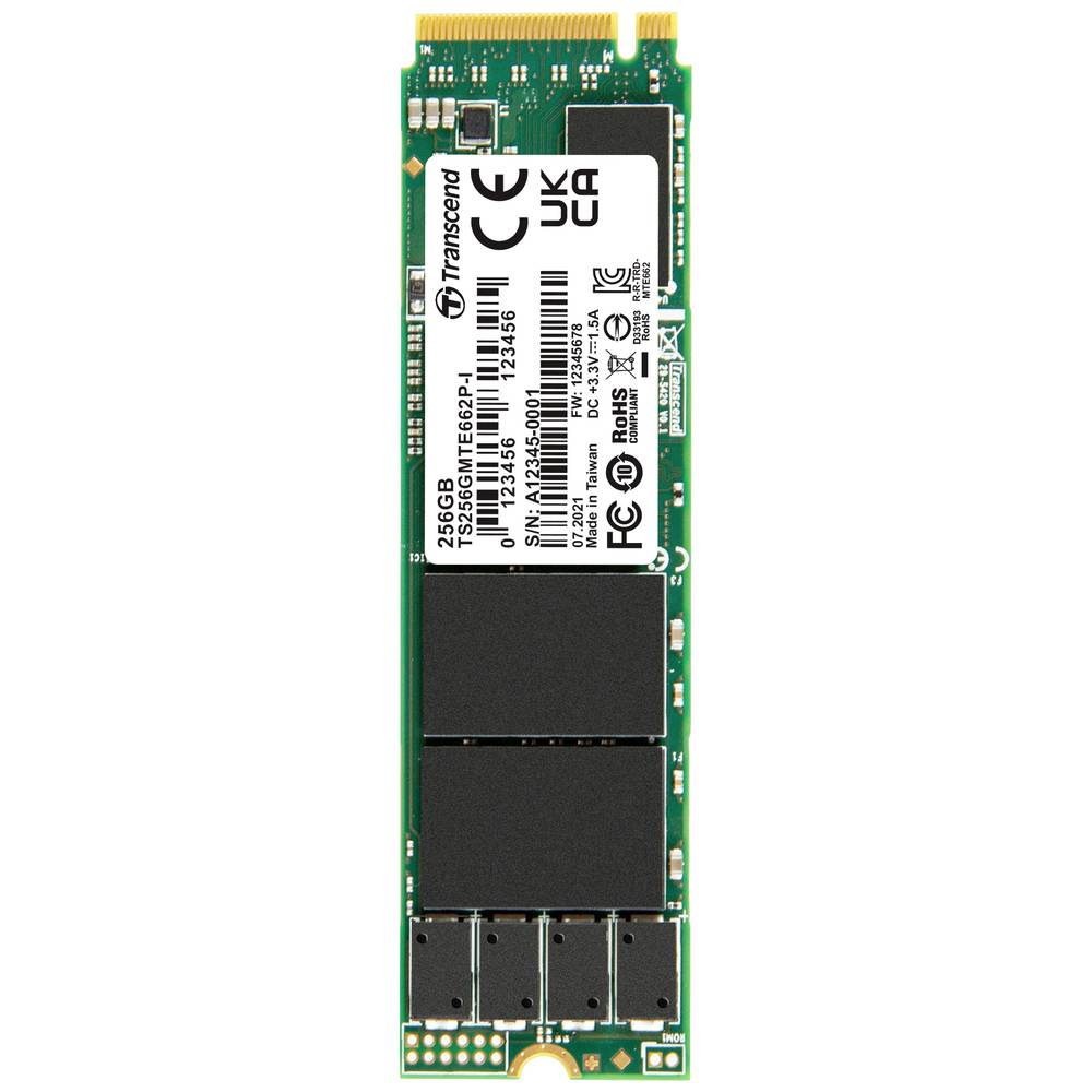 Image of Transcend MTE662P-I 256 GB NVMe/PCIe M2 internal SSD PCIe NVMe 30 x4 Industrial TS256GMTE662P-I