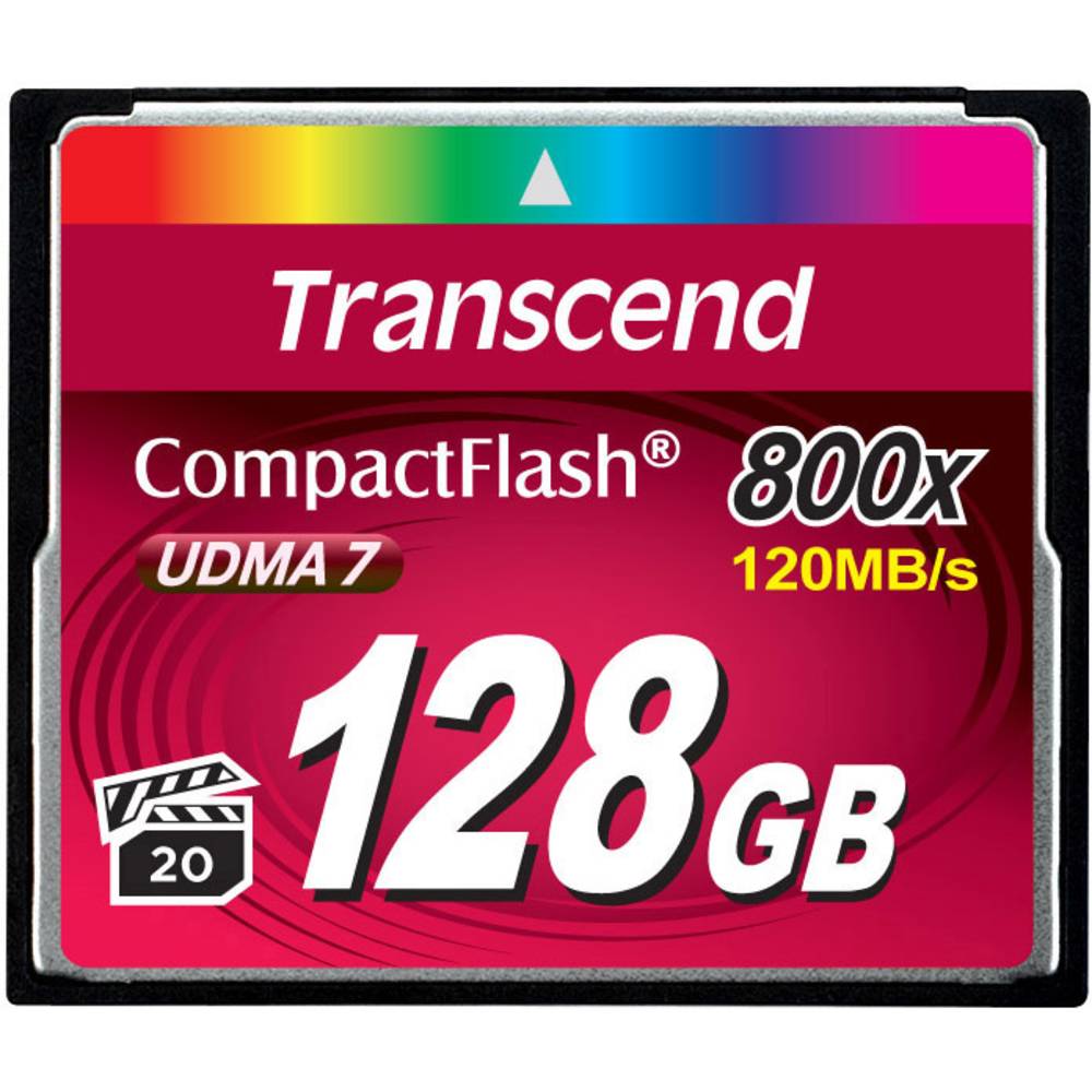 Image of Transcend Premium 800x CompactFlash card 128 GB