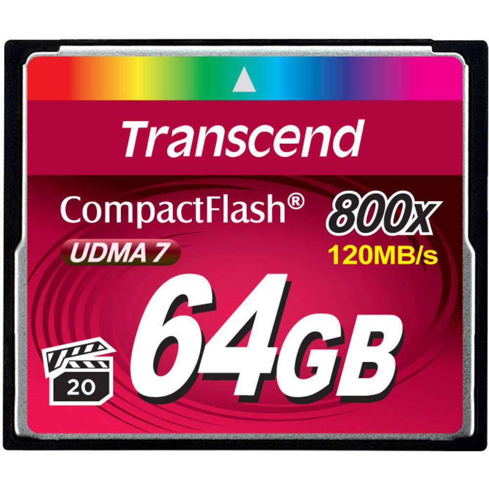 Image of Transcend Premium 800x CompactFlash card 64 GB