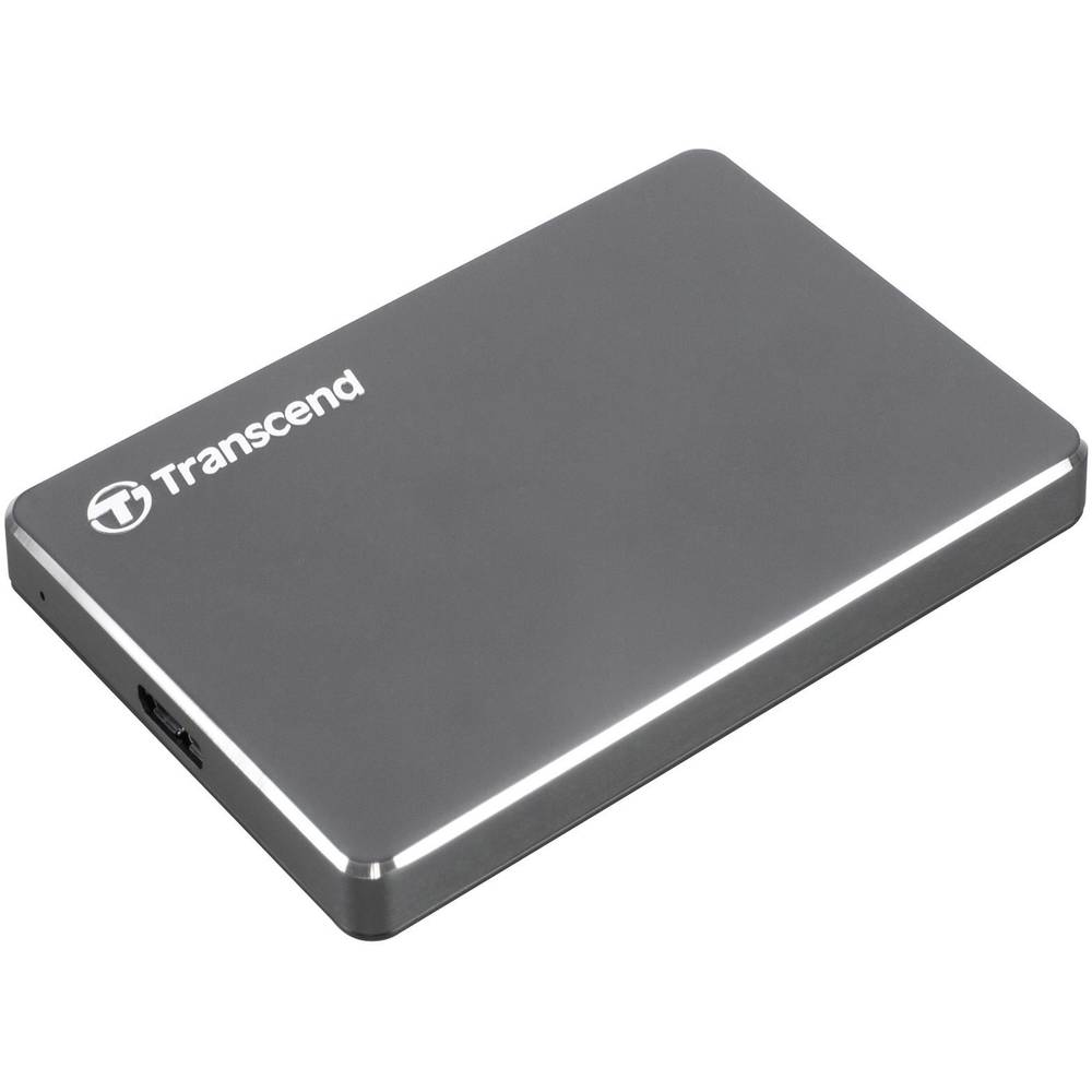Image of Transcend StoreJetÂ® 25C3N 1 TB 25 external hard drive USB 32 1st Gen (USB 30) Grey (metallic) TS1TSJ25C3N