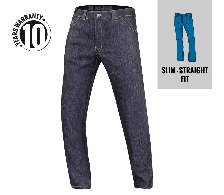 Image of Trilobite 1860 Ton-Up Men Dark Blue Slim Fit Jeans Long Size 30 ID 8595657857043