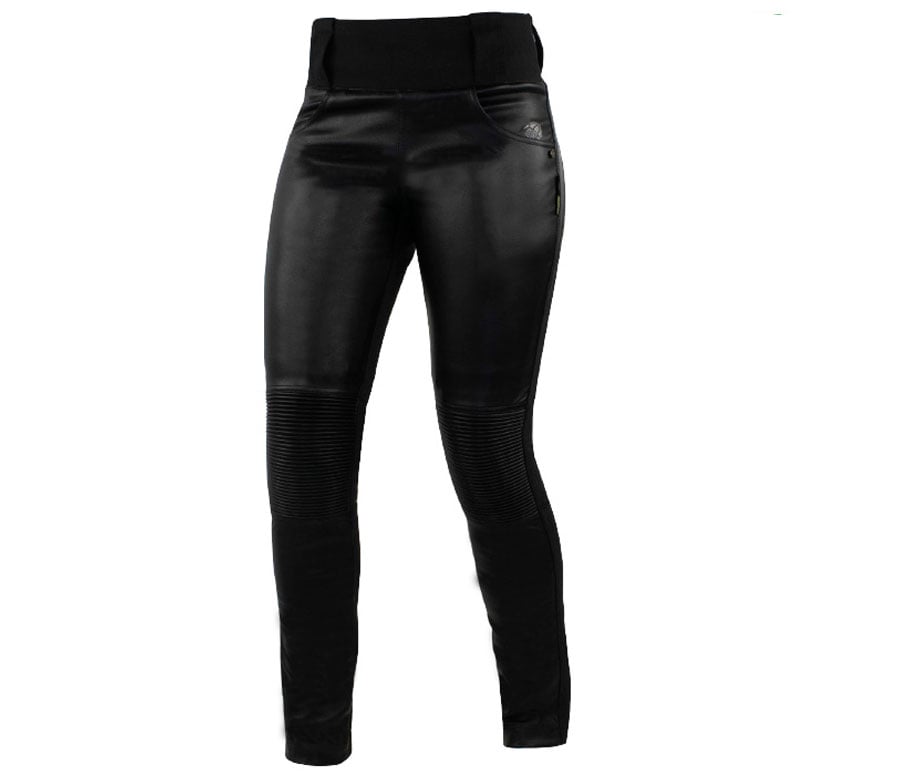 Image of Trilobite 2061 Leather Leggings Ladies Pants Black Size 26 EN