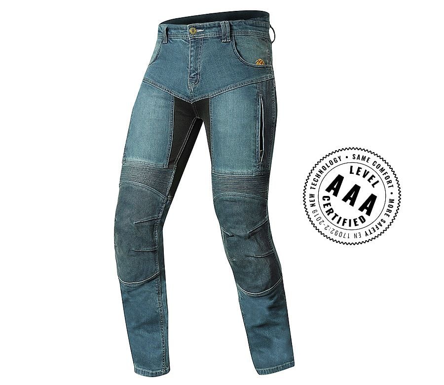 Image of Trilobite 661 Parado Circuit Slim Fit Men Jeans Long Blue Level 2 Size 36 EN