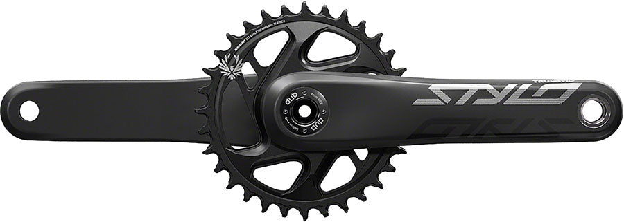 Image of TruVativ STYLO Carbon Eagle Fat Bike Crankset - 175mm 12-Speed 30t Direct Mount DUB Spindle Interface For 190mm Rear Spacing Black