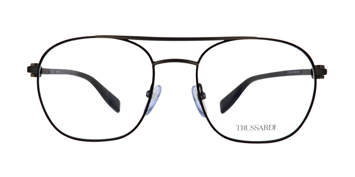 Image of Trussardi VTR358 0K59 Óculos de Grau Marrons Masculino BRLPT