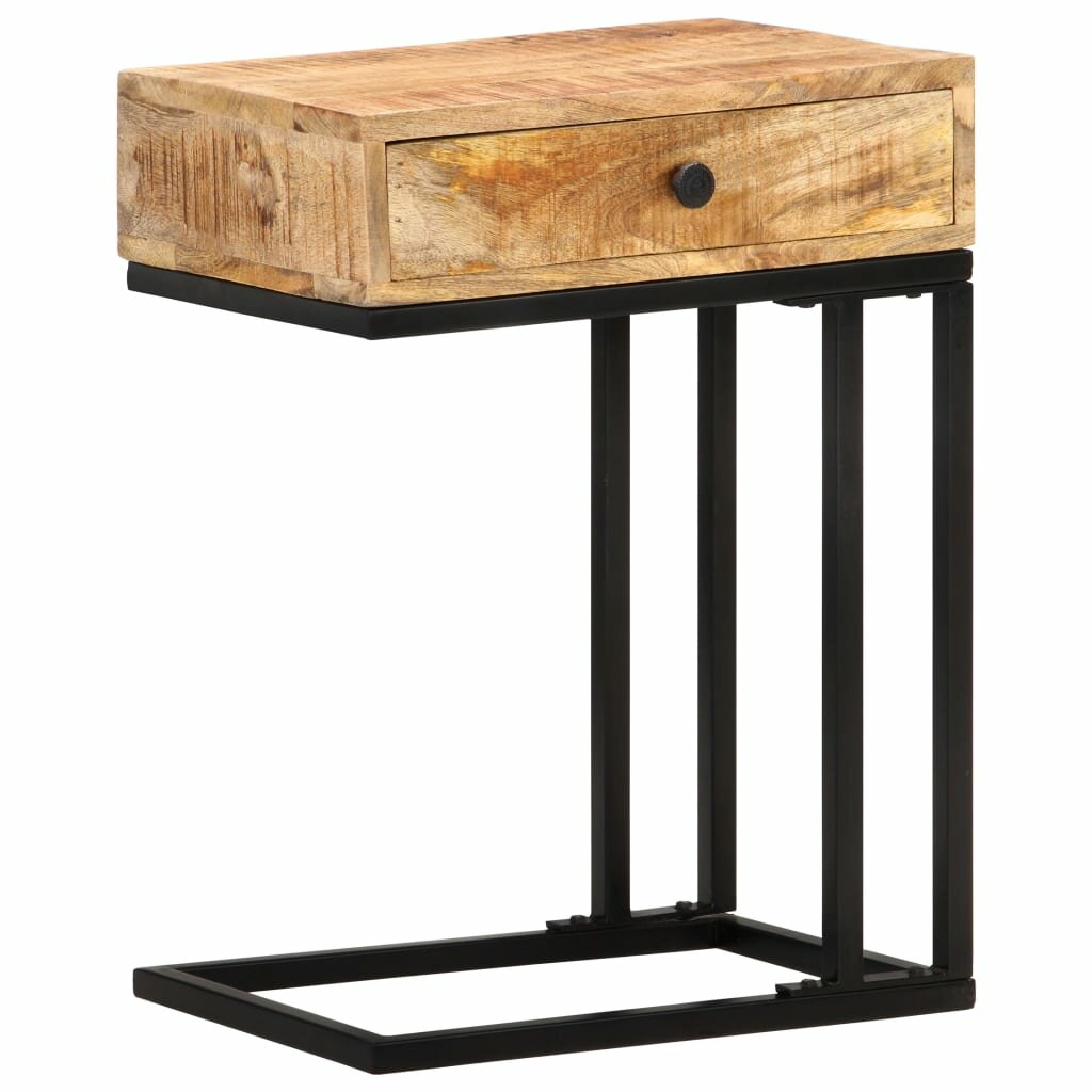 Image of U-Shaped Side Table 177"x118"x24" Solid Mango Wood