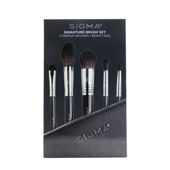 Image of US 26487069014 Sigma BeautySignature Brush Set (5x Premium Brush 1x Bag) 5pcs+1bag