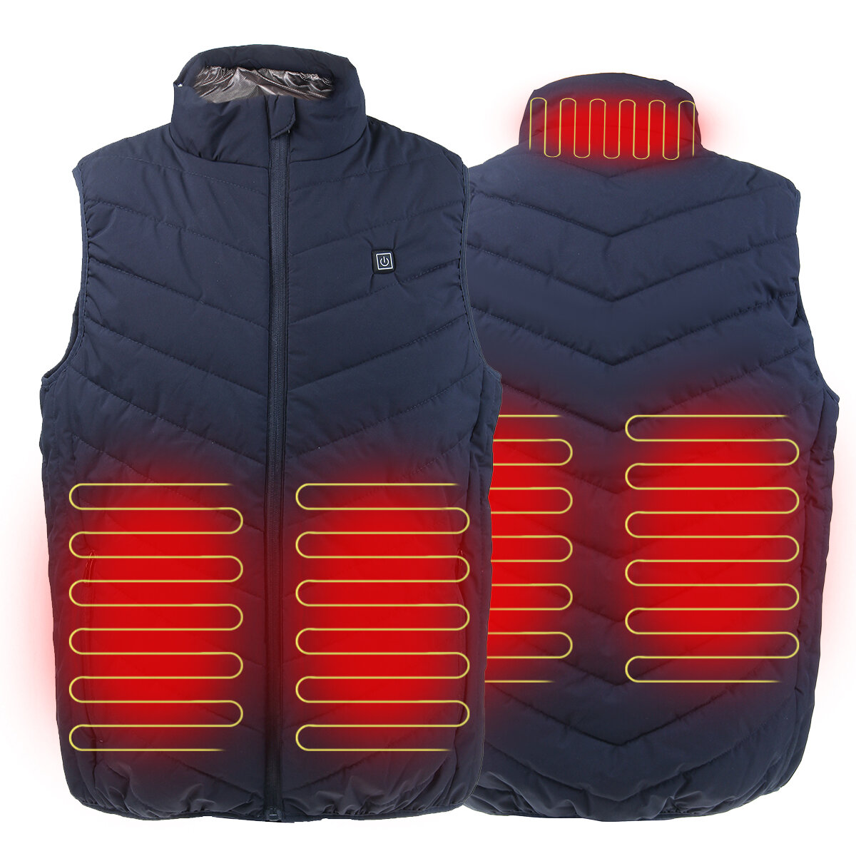 Image of USB Heated Vest Men Women USB Vest Tactical Hunting Hiking Fishing Vest Winter Heating Clothing