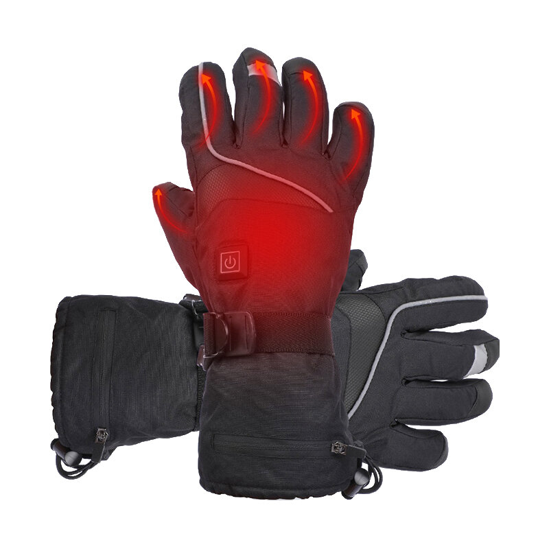 Image of USB Touch Screen Electric Heated Gloves Waterproof Temperature Control