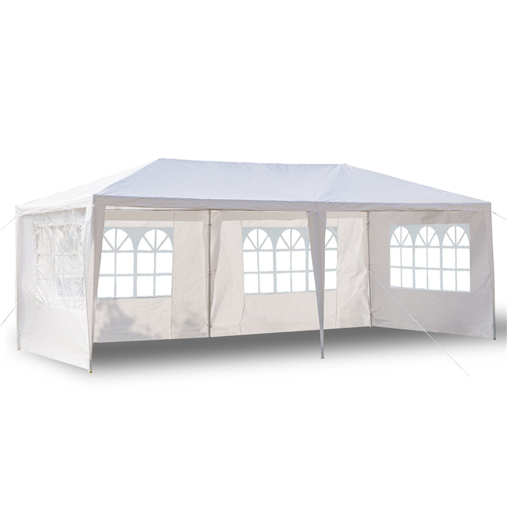Image of [US/UK/FR Direct] 3*6M Outdoor Canopy Sunshade Shelter With Frame Outdoor Gazebo Pavilion With 4 Removable Sidewalls Sui