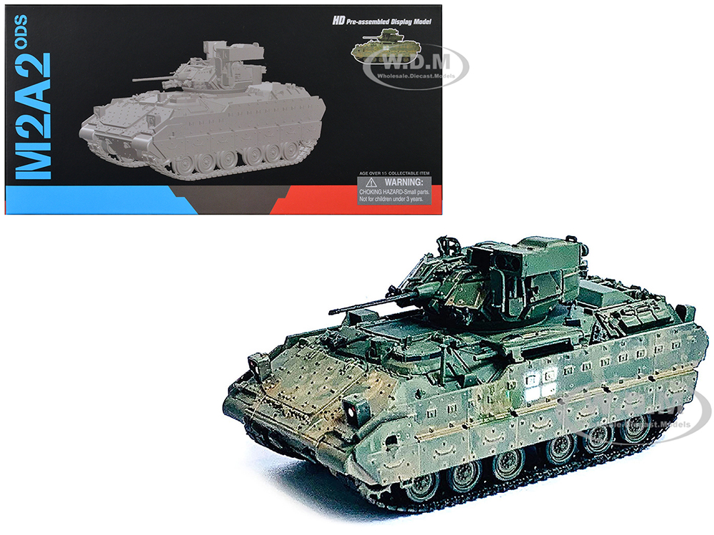 Image of Ukraine M2A2 ODS Light Tank Green Camouflage (Weathered) "NEO Dragon Armor" Series 1/72 Plastic Model by Dragon Models