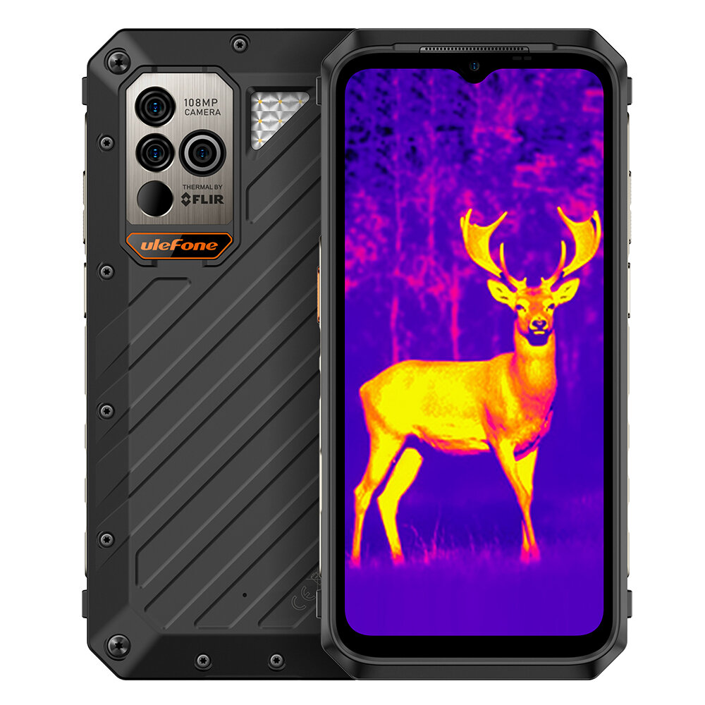 Image of Ulefone Power Armor 18T Ultra 5G Thermal Imaging Camera Dimensity 7050 24GB 512GB 108MP Camera NFC 658 inch 120Hz 9600m