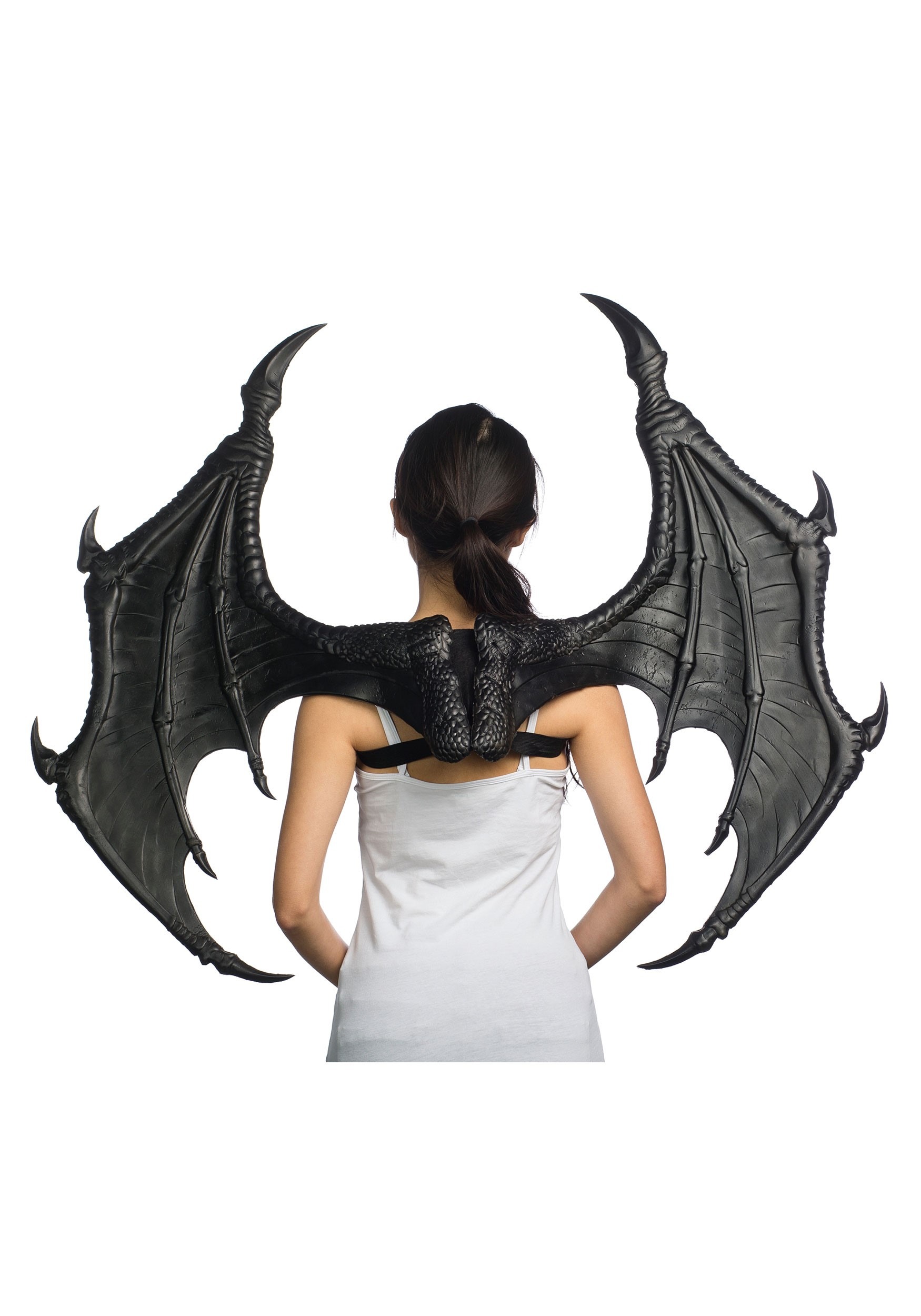 Image of Ultimate Shiny Black Dragon Wings ID HM74-7632BK-ST