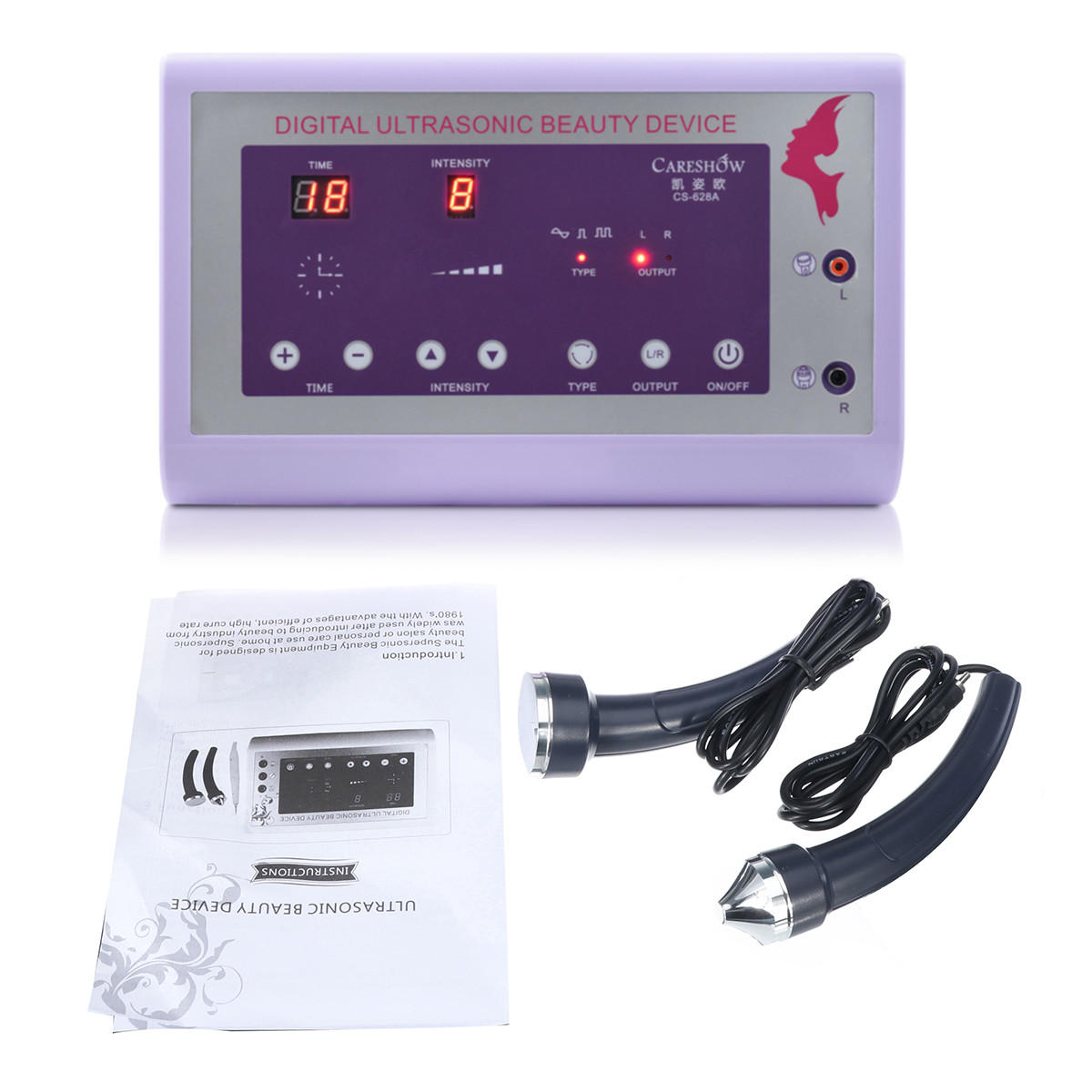 Image of Ultrasonic Beauty Device Anti-Wrinkle Spot Remover Anti-Ageing Cleansing skin Slimmimg Face & Body Machine