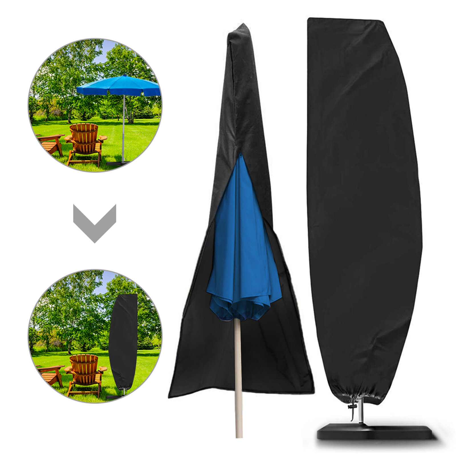 Image of Umbrella Cover with Storage Bag Waterproof and Dustproof Umbrella Protection Layer