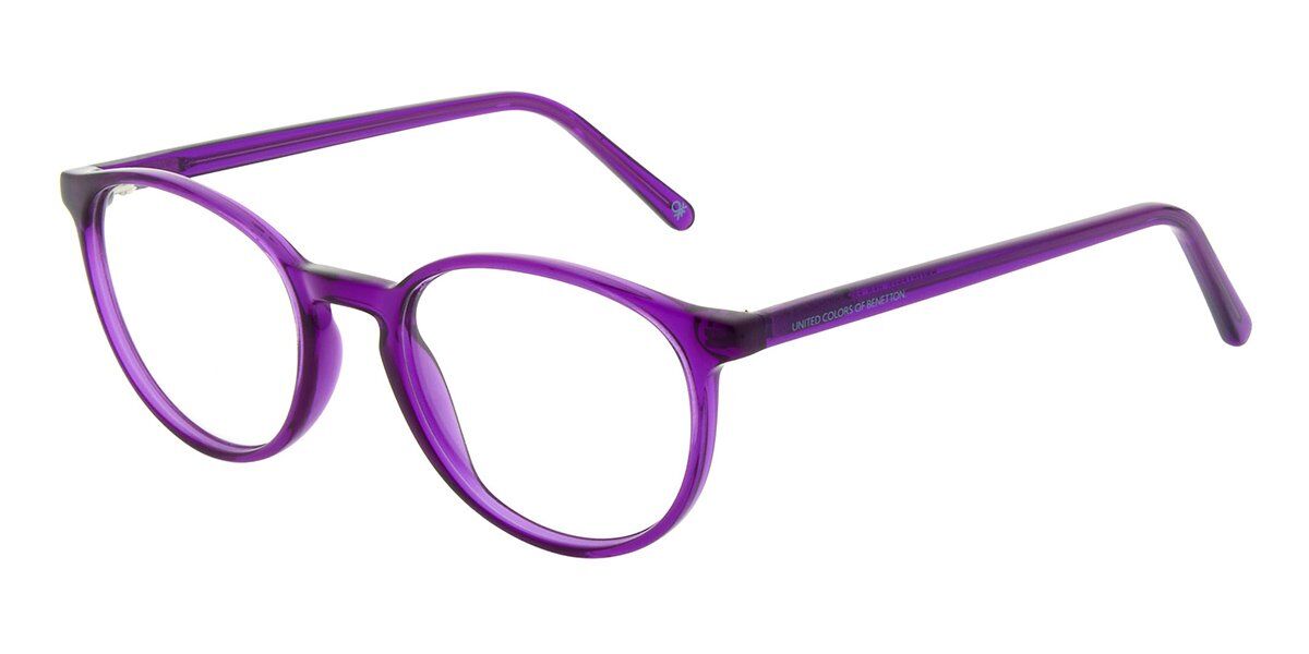 Image of United Colors of Benetton 1036 256 50 Purple Glasögon (Endast Båge) Män SEK