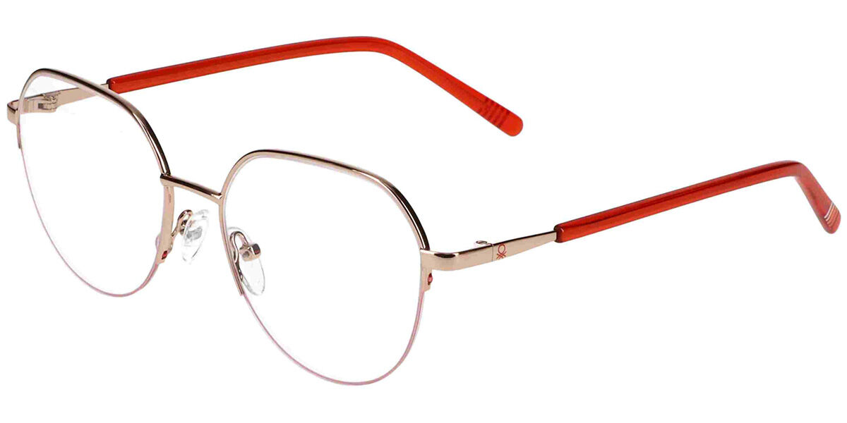 Image of United Colors of Benetton 3103 485 Gafas Recetadas para Mujer Dorados ESP