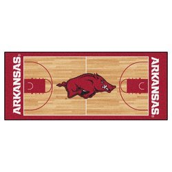 Image of University of Arkansas Basketball Court Runner Rug