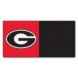 Image of University of Georgia Carpet Tiles - G Logo on Red