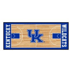 Image of University of Kentucky Basketball Court Runner Rug - UK Logo