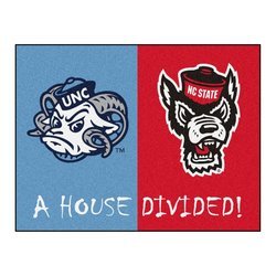 Image of University of North Carolina / North Carolina State Divided Mat