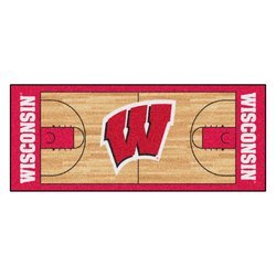 Image of University of Wisconsin Basketball Court Runner Rug