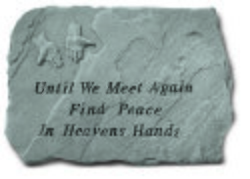 Image of Until We Meet Again Find Peace Memorial Stone