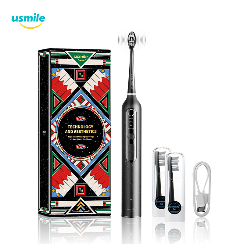 Image of Usmile U3 Micro Bubble Ultrasonic Electric Toothbrush Teeth Whitening Sonic IPX7 Waterproof Fast Charging USB Rechargeab