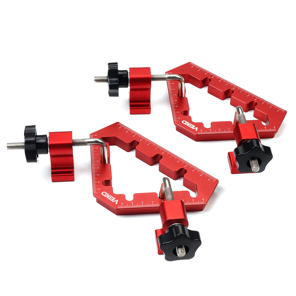 Image of VEIKO Woodworking 45 and 90 Degree Right Angle Clamps Aluminum Alloy Positioning Clamping Square Corner Clamp Auxiliary