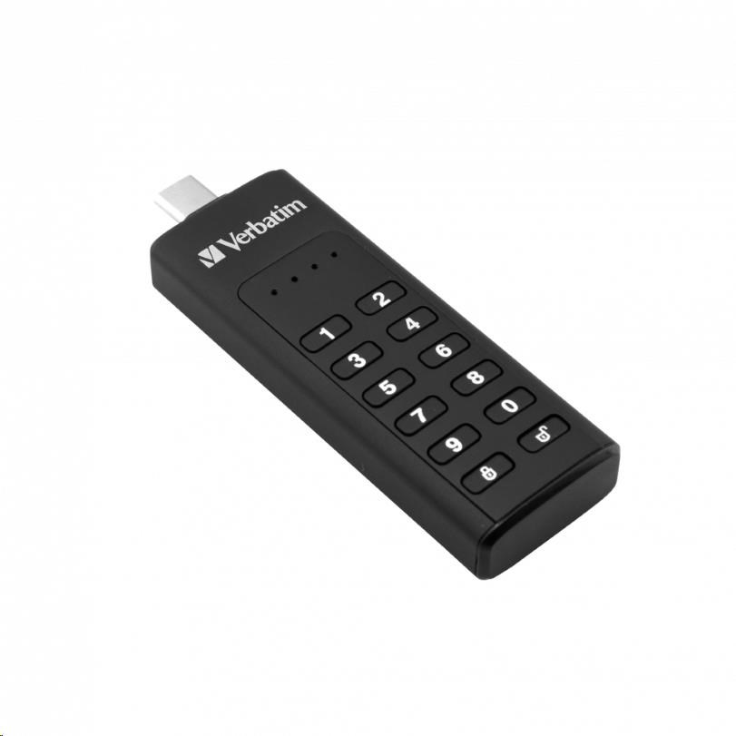 Image of VERBATIM USB C 31 Drive 32 GB - Keypad Secure (R:160/W:130 MB/s) GDPR CZ ID 434680