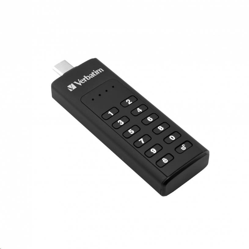 Image of VERBATIM USB C 31 Drive 64 GB - Keypad Secure (R:160/W:140 MB/s) GDPR HU ID 434679