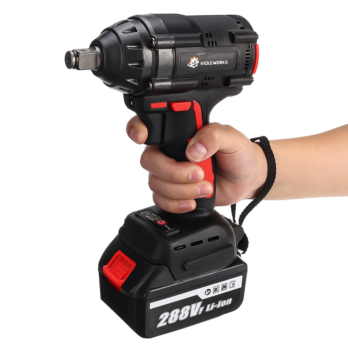 Image of VIOLEWORKS 288VF 1/2" 520NM Max Brushless Impact Wrench Motor Electric Wrench With/without Battery