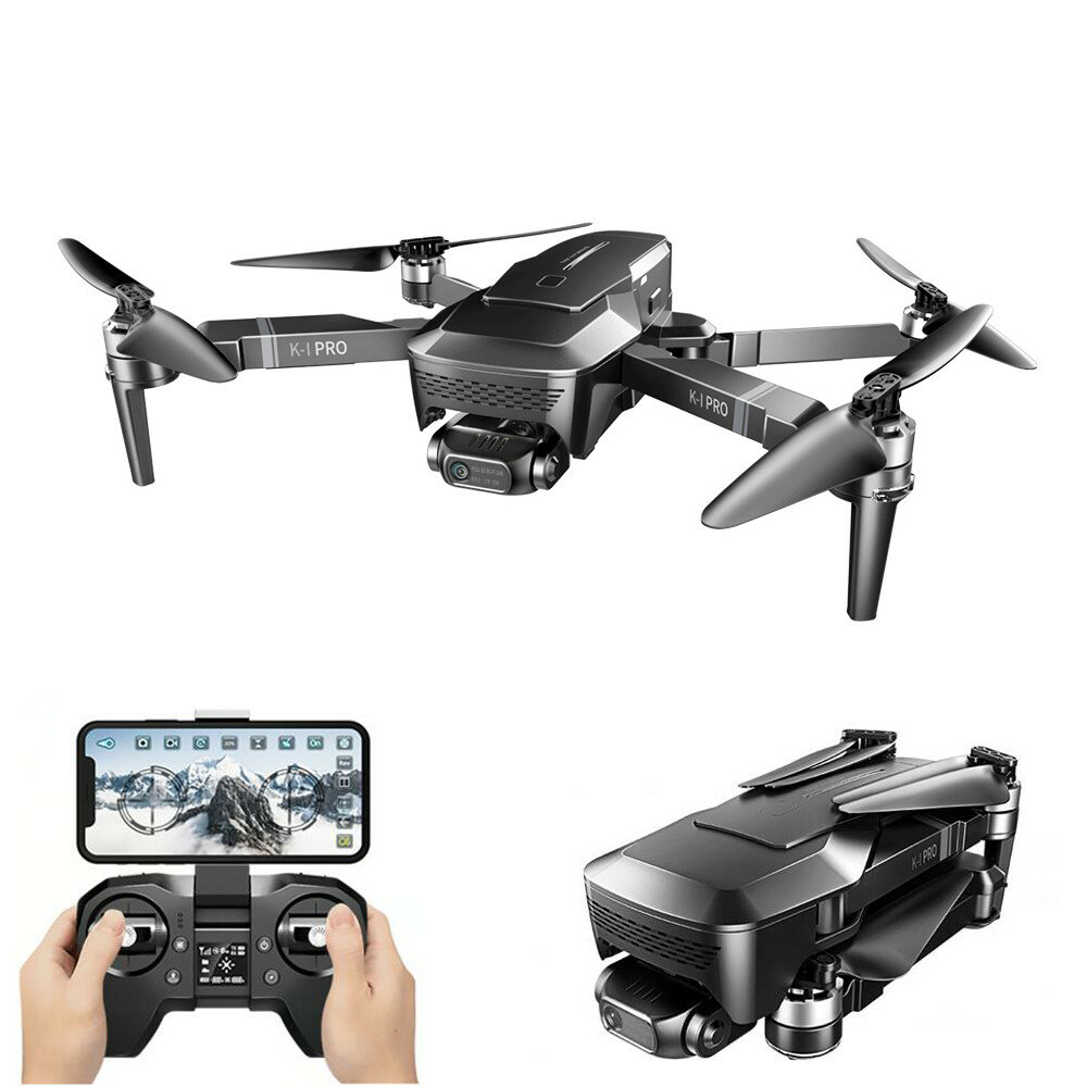Image of VISUO K1 Pro 4K Servo HD Camera GPS 5G WIFI FPV with 2-Axis Mechanical Gimbal Brushless RC Drone RTF - Two Batteries with Bag