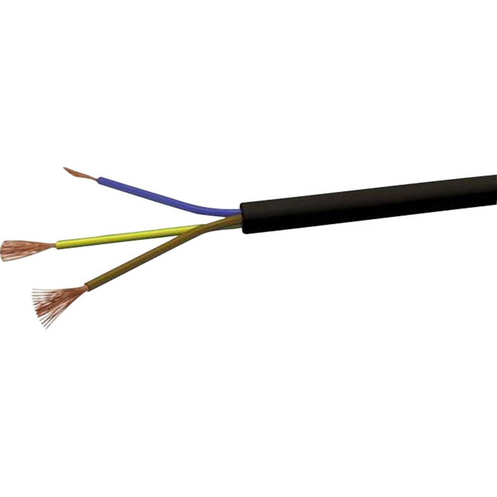 Image of VOKA Kabelwerk H05VVF3X075 Flexible cable H03VV-F 3 x 075 mmÂ² Black 100 m