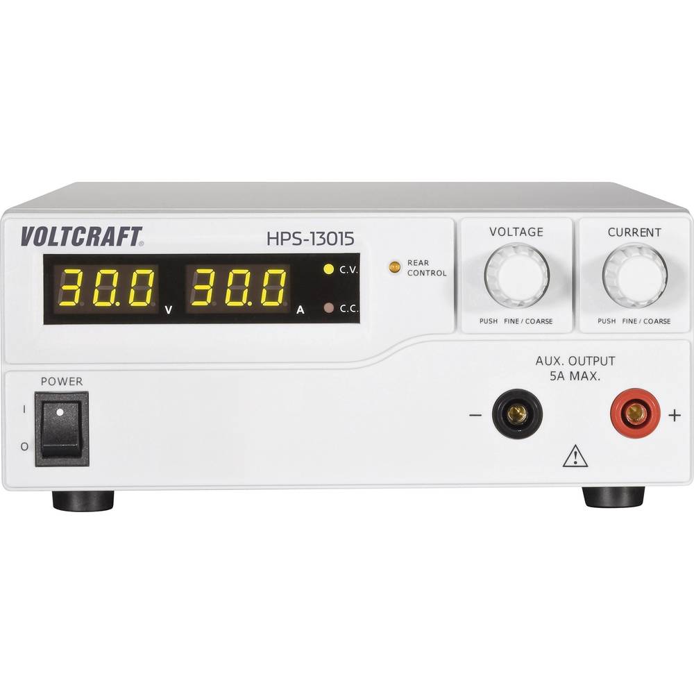 Image of VOLTCRAFT HPS-13015 Bench PSU (adjustable voltage) 1 - 30 V DC 0 - 15 A 450 W Remote No of outputs 1 x