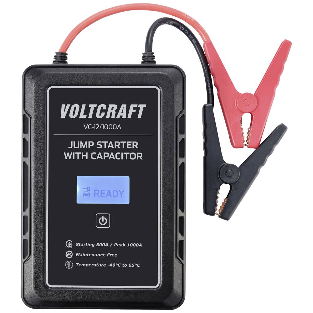 Image of VOLTCRAFT Quick start system VC-12/1000A VC-13998130 Jump start current (12 V)=500 A Capacitor-based (no battery)