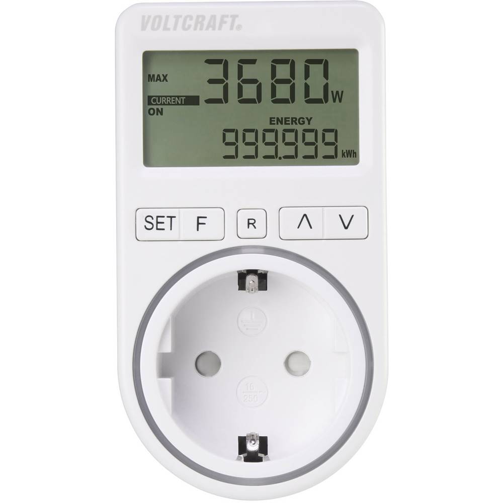 Image of VOLTCRAFT SEM4500 Energy consumption meter Energy cost calculator Alarm function Selectable energy tariffs