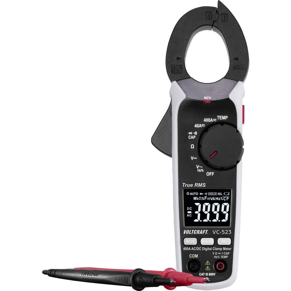 Image of VOLTCRAFT VC-523 Clamp meter Digital CAT III 600 V Display (counts): 4000